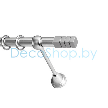 Карниз для штор Lm Décor «Модерн» 19 мм (сатин, однорядный, труба гладкая)