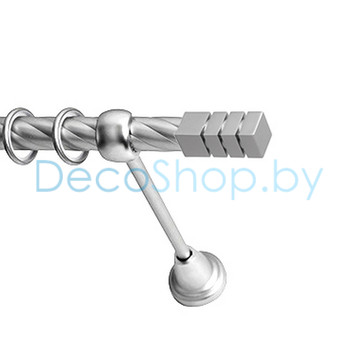 Карниз для штор Lm Décor «Модерн» 19 мм (сатин, однорядный, труба витая)