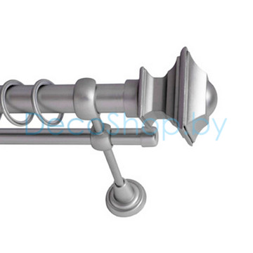 Карниз для штор Lm Décor «Верди» 25 мм / 16 мм (сатин, двухрядный, труба гладкая)