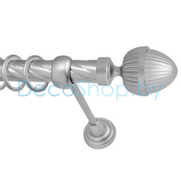 Карниз для штор Lm Décor «Одеон» 25 мм (сатин, однорядный, труба витая)